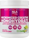 Hennes kreatin Monohydrat Mikronisert for kvinner (30-5g Serveringer)-Store Tasting Lemon Lime Sorbet Flavored-Lean Muskelvekst og trening gjenoppretting, Boost Performance- Vegan, Ingen Bloating eller vann oppbevaring