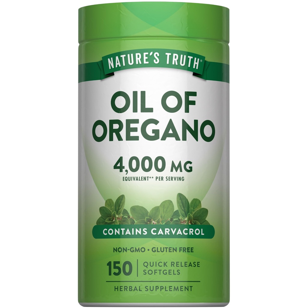 Naturens Sannhet Olje av Oregano Softgels | | | | 150  Count Ikke-GMO & Glutenfri Herbal Supplement