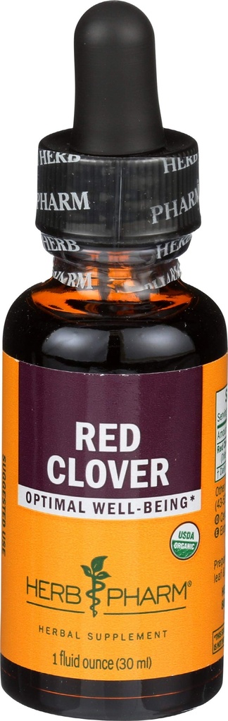 Herb Pharm Certified Organic Red Clover flytende ekstrakt, 1 fl Oz