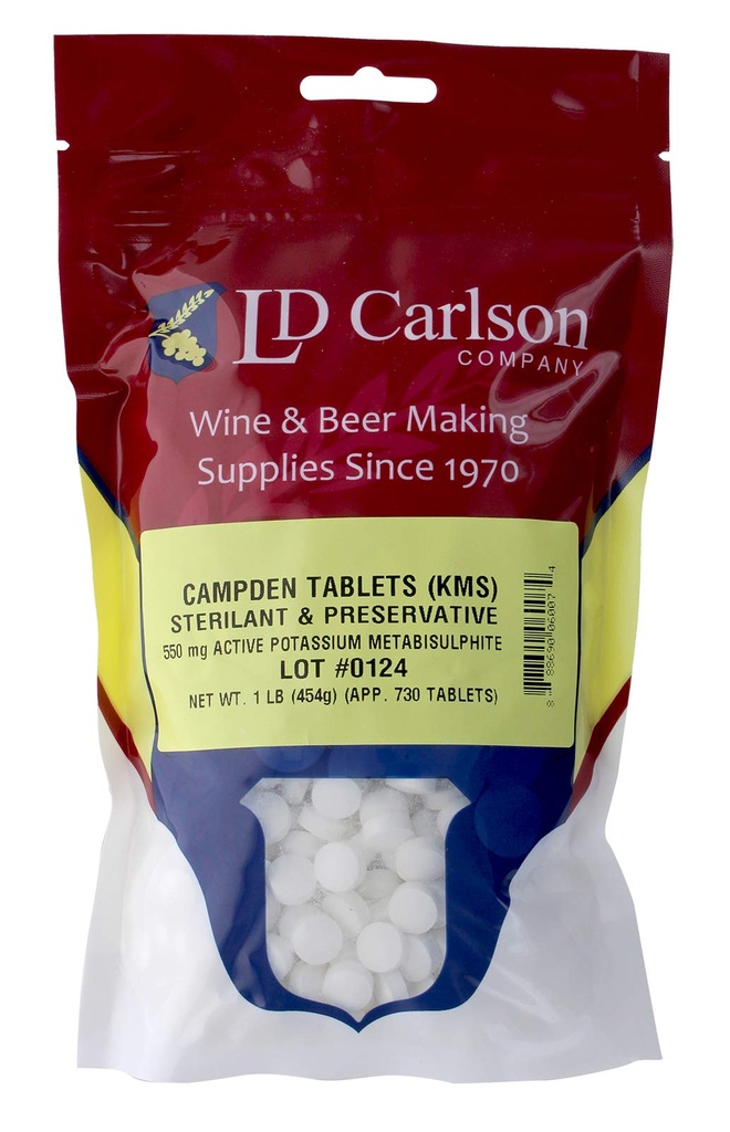 Campden Tabletter (potasium metabisulfite) - 1 lb. bulk