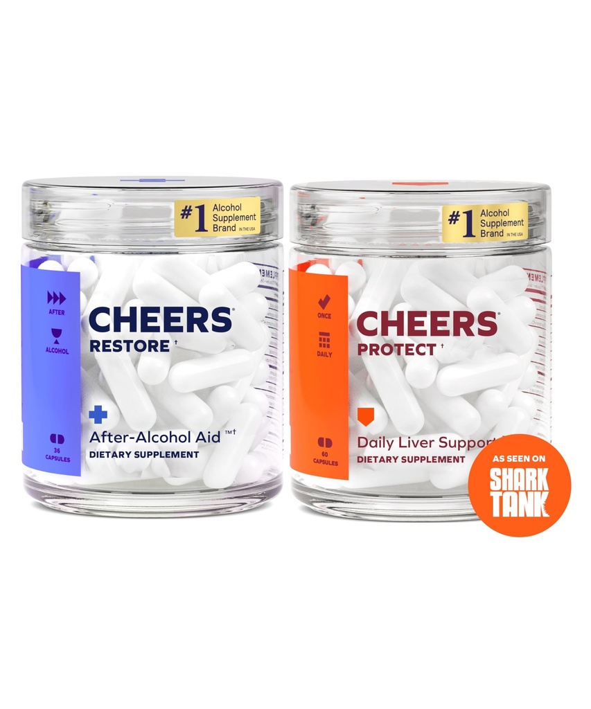 Beskytte leveren og føle seg bedre etter å ha drukket | DHM, L-cysteine, Melke Thistle, Prickly Pear, B-Vitamins | 12 doser gjenoppretting, 30 doser Beskytt | Supplements