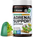 BIO KRAUTER Adrenal Support Gummies - 60 Chews - Rhodiola & Ashwagandha Gummies med vitaminer C, B6, B12 - Vegansk Mood Support Supplement