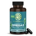 Sunwarrior Vegan Omega 3 DHA & EPA Supplement Algal olje Foretrukket alternativ til fiskeolje støtter hjernens øye felles og hjerte helse (60 greve)