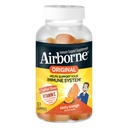 Airborne Vitamin C 750mg (per servering) Zesty Orange Flavored Gummies (63 greve i en flaske), Glutenfri immunstøtte Supplement med vitaminer A C E, Selenium, Echinacea & Ginger