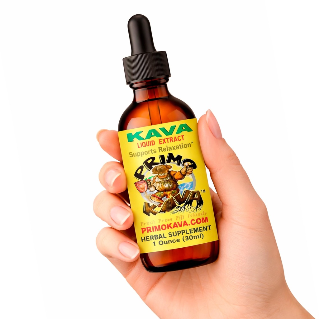 Natural Naturlig Kava fra Fiji | Fastvirkende Kava Root Extract for beroligende og avslappende | 50 mg Potent Kavalactones | 1 oz
