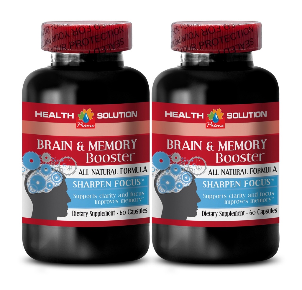 hjerne og minne - Brain og MEMORY BOOSTER - øke behandlingshastighet, hjerne klarhet og fokus supplement, hjerne og minne støtte supplement, minne hjerne supplement, ungdommelig hjerne - 2B 120 Caps
