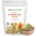 Z Naturlige Foods Organic Pumpkin Seed Protein pulver - Nutrient-Dense Fiber Supplement, Vegansk Pumpkin Protein pulver for hårhud Nagler Muskel Helse - Ideell for Smoothies Shake Baking Oppskrifter, 1 lb