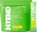 Xtend XTEND Sunn Hydration | Superior Hydration Powder Packets | Electrolyte Drink Mix | 3 Essentielle Aminosyrer | NSF-sertifisert for Sport | 28 Sticks, Lemon Lime