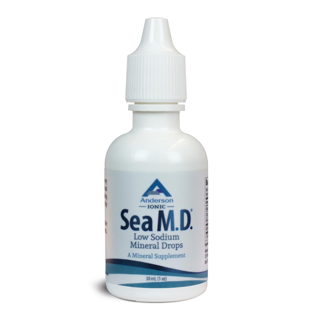 Anderson Sea M.D. Konsentrert spor Mineral drops, Ionic Electrolyte Magnesium Supplement, Aids i Muscle Cramps, flytende magnesium og spor Mineral, lett å ta (1 Ounce)