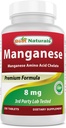 Beste Naturals Manganes (Manganese Aminosyre Chelat) 8 mg- 250 tabletter
