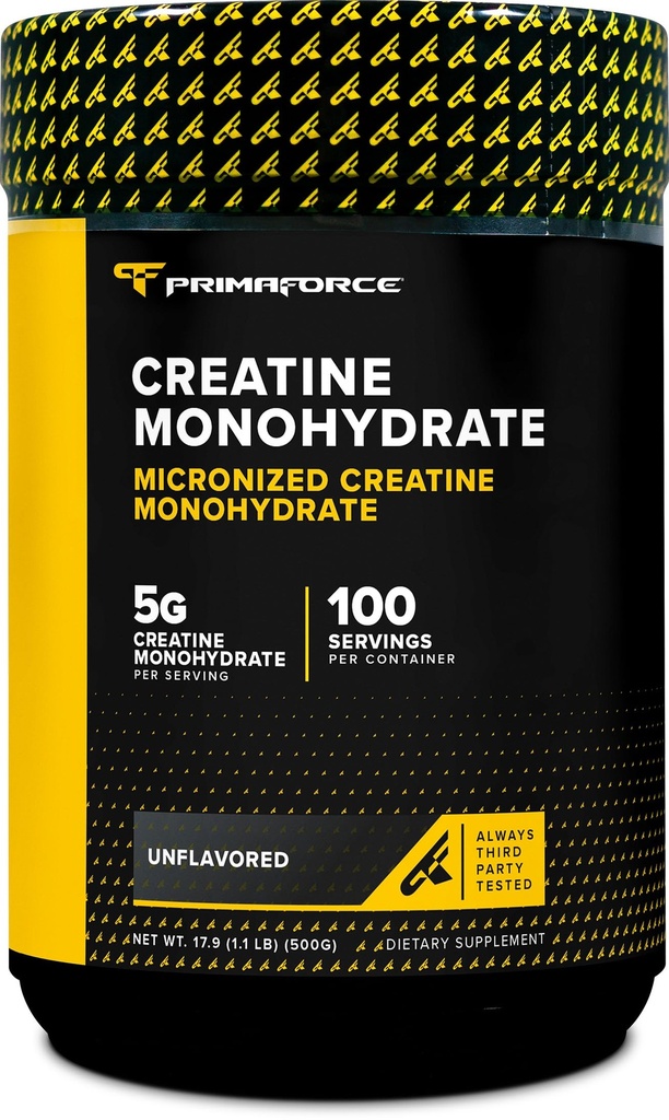 Primaforce mikronisert kreatinmonohydrat pulver 500 gram (1,1 pund)