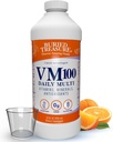 Buried Treasure VM100 daglig multi - 32 serveringer, flytende vitaminer Minerals Supplement med dose Cup