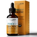 Liquid Probiotic for kvinner, menn, barn, Todler Probiotic: USDA Organic Probiotics, Vegan Probiotic Fluid & Alfafa Blend + Acidophilus for Gut Helse, Dairy Gluten sukkerfri, Ikke-GMO Oral Probiotika
