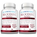 Godkjent vitenskapsblodsyl - støtter blodstrøm - Hawthorn Berry, Magnesium, BioPerine - Vegan - 180 kapsler - Pakke med 2