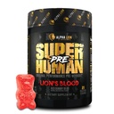 ALFHA LION Pre trening pulver, Beta alinine, L-Taurin & Tri-kilde koffein for ekstensiv energi og fokus, nitrogenoksid og citrullin for pumpe (21 serveringer, Lions blodflavor), pakke med 1