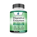 Digestive Enzymes Plus Probiotika & Prebiotika, 120 Veggie Capsules, For Digestion Med Amylase, Bromelain, Papain, Lipase, Lactase, Protease, Papain, Cellulase, Vegan & Glutenfri, 2 måneder Supply