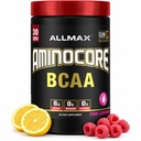 ALLMAX Nutrition Aminocore BCAA – 8G BCAA – 100% ren gren kjedede aminosyrer – glutenfri - rosa sitronade - 315 gram