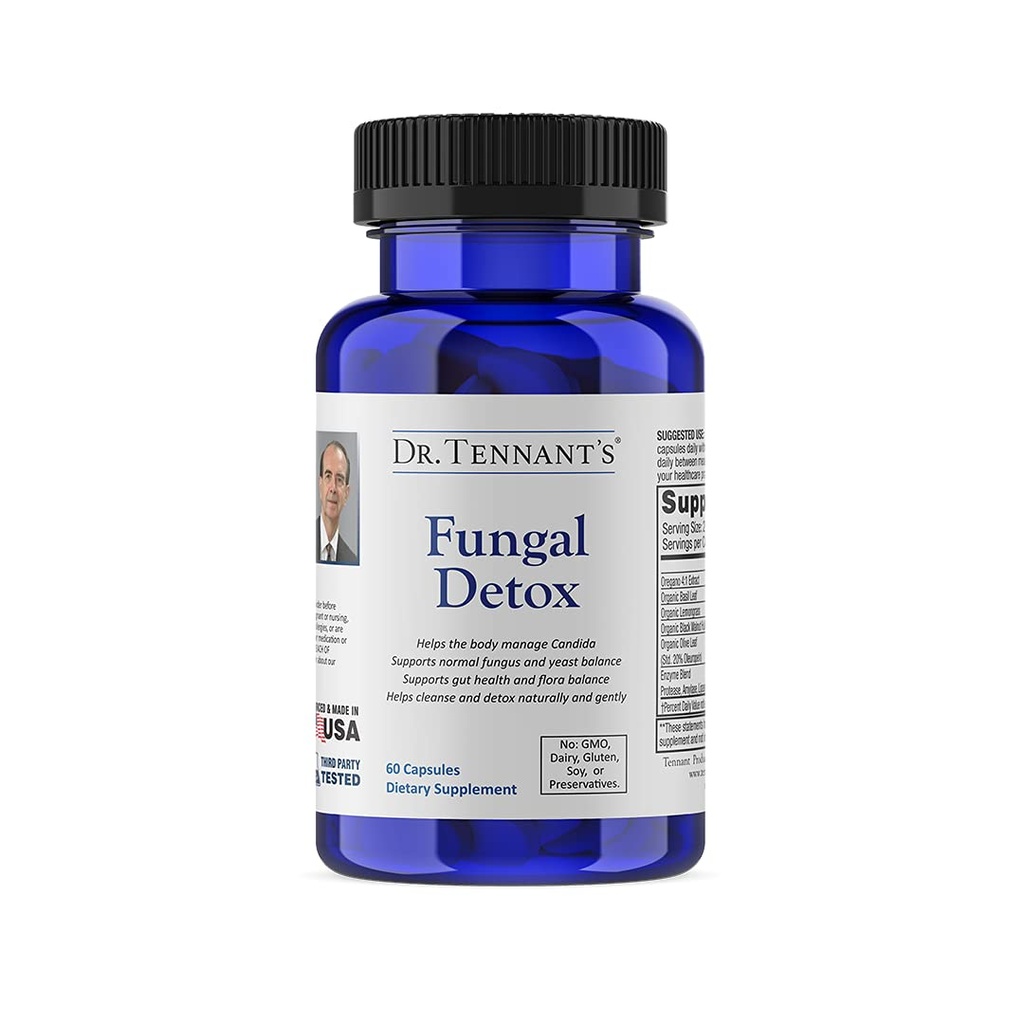 Dr.  Tennants Fungal Detox | Candida Cleanse, Mood & Hormone Balance | fremmer sunne yeast nivåer og gastrointestinal helse