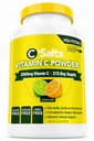C-Salts vitamin C pulver Supplement - 100% ren høy dose buffert vitamin C pulver til immunstøtte - økologisk, sukkerfri, vegansk, ikke-GMO, magen-vennlig, sitron lime 26oz