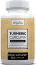 Turmeric Curcumin 1300mg - Extra‐ Styrke ledd & inflammasjon støtte - høy absorpsjon med svart pepper ekstrakt - 95% curcuminoids felles støtte supplement - 60 kapsler