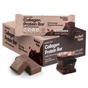 Perfekte ketobarer - de reneste ketosnackene med kollagen og MCT. Ingen tillagt sukker, keto diettvennlig - 3g Net Carbs, 19g fett, 10g protein - Diett Mat Dessert (Almond Butter Brownie, 12 Bars)