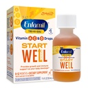 Enfamil Tri-Vi-Sol Infant Multivitamin Drops, støtter vekst og immun helse for babyer, 50 ml flaske