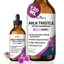 Melk Thistle Supplement, Silymarin Melk Thistle Extract for Liver Support, Cleanse, Detox, Antioksidant Support, Daglig Liver Supplement, Vegan & Ikke-GMO, 4 FL OZ