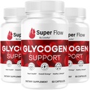(3 Pack) Super Flow Glycogen - SuperFlow Glycogen støtte kapsler, Super Flow, Glycogen støtte Super Flow, Offisiell SupperFlow Glycogen støtte, Super Flow Glyco Optimizer, 90 kapsler i 3 måneder