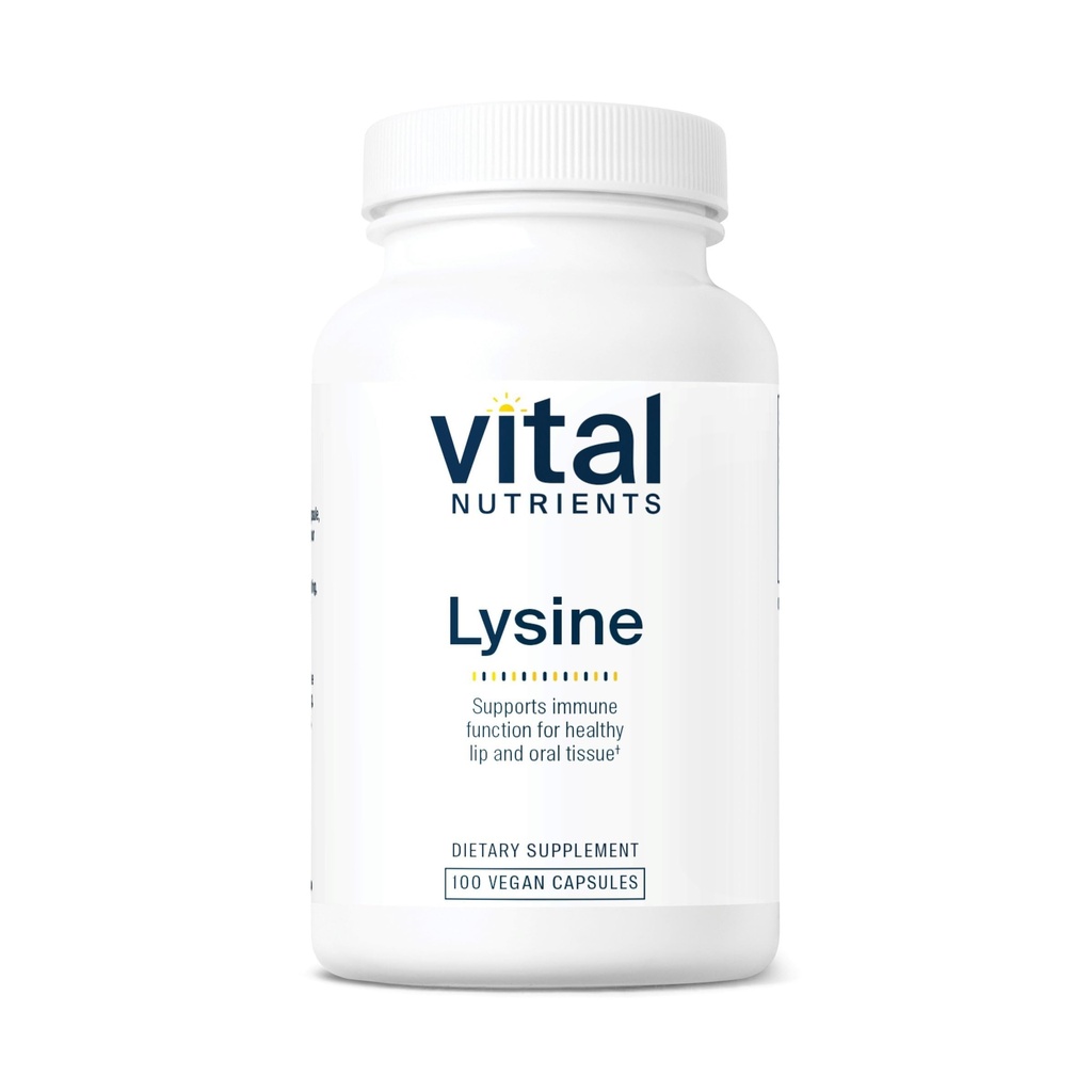 Vitale næringsstoffer Lysin | Lysin Supplement støtter sunn leppe og orale teuve | Immune støtte Supplement fremmer kalsiumabsorpsjon | Gluten, Dairy, Soya Gratis | Ikke-GMO | 100 kapsler