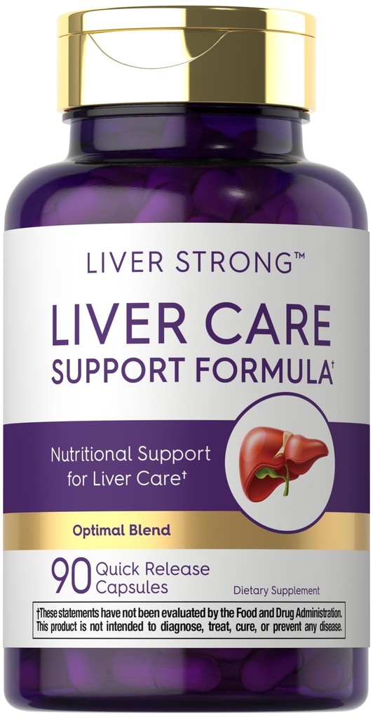Carlyle Liver Support Supplement for menn og kvinner | 90 Kapsler | Kompleks blanding med Melke Thistle, NAC, Dandelion Root Extract | Ikke-GMO og Glutenfri