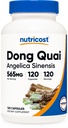 Nutricost Dong Quai 565mg, 120 Kapsler - Glutenfri, Ikke-GMO, Vegetariske Kapsler - Angelica Sinensis