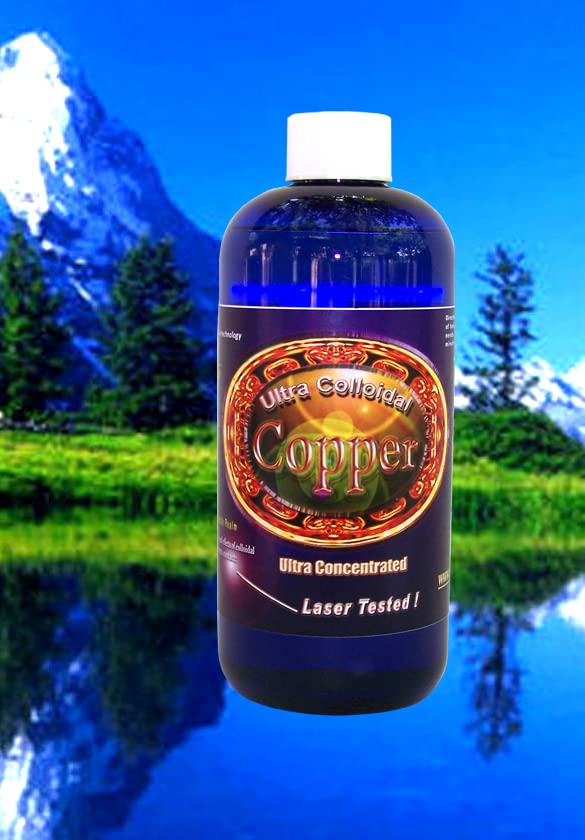 Sølv Mountain Minerals Colloidal Kobber flytende Mineral Supplement 16 Oz. 100 PPM