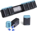 Ukelig Pill Organizer Magnetisk, bevegelig Pill Box 7 dag 1 gang om dagen, Stor Pill Case Reise, Uke En gang daglig Medisin dispenser, Medisin Container Holder for Supplement Vitamin, Blå
