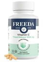 FREEDA Vitamin C - Timed Release 1000mg - langsom-engine for al-dag immun & antioksidant støtte, Gentle on Mage, Kosher & Vegan, høy-absorpsjon tabletter (250 tabletter)
