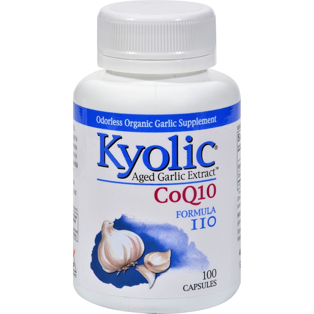 Kyolisk formel 109 Alders hvitløk Ekstrakt med CoQ10 Capsule - 100 per pakke - 3 pakker per tilfelle.