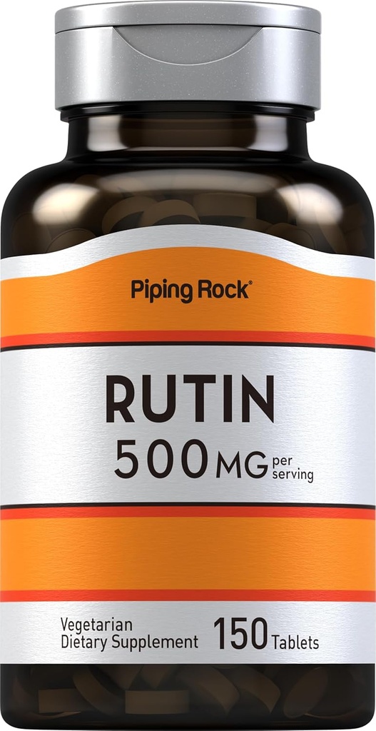 Piping Rock Rutin 500 mg | 150 tabletter | Vegetarisk, ikke-GMO, Glutenfri kosttilskudd