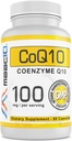 MAAC10 100 mg CoQ10 (60 kapsler) | Antioksidant CoEnzyme Q10 for energinivå - Ikke-GMO, Glutenfri, vegetarisk (60 dagers forsyning)
