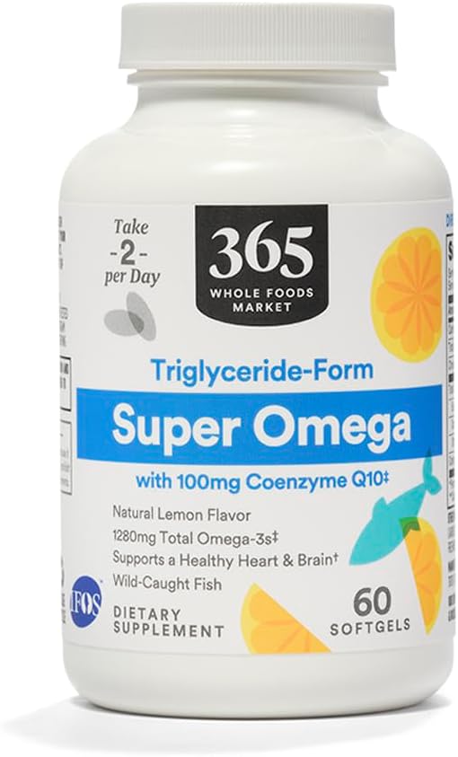 365 av hele matmarked, Super Omega + CoQ10, 60 greve