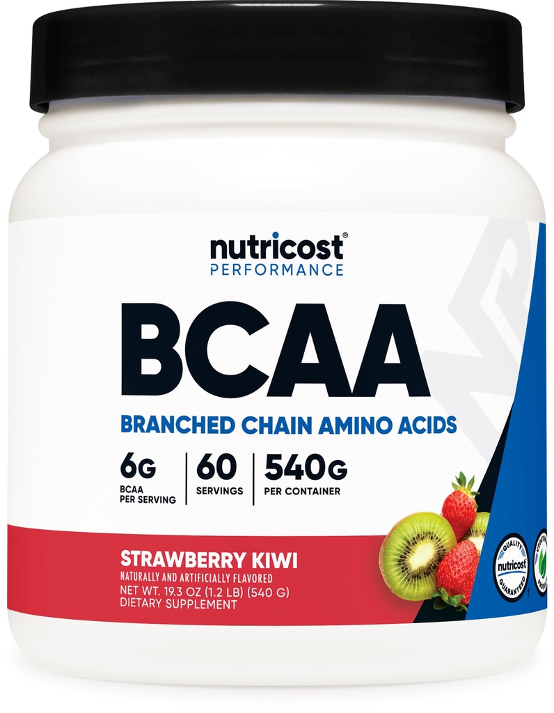 Nutricost BCAA pulver (Strawberry Kiwi) 60 serveringer - Optimal 2:1:1