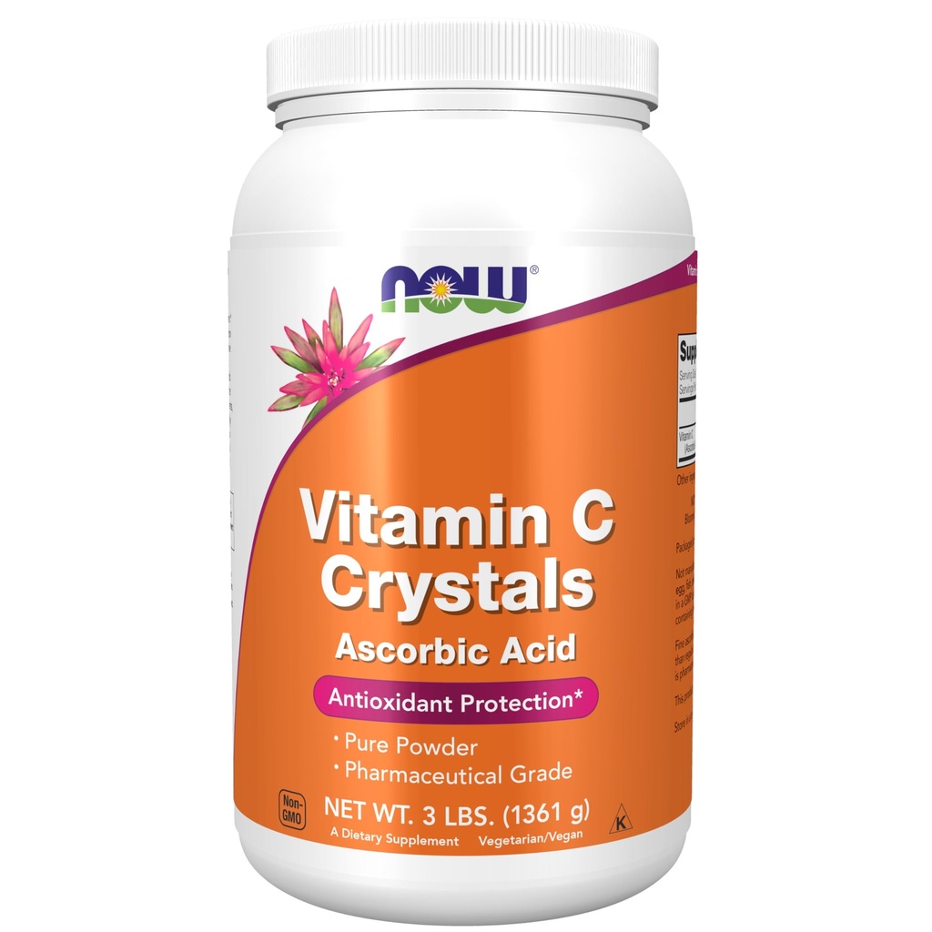 NU Mattilskudd, vitamin C krystaller (Askorbinsyre), antioksidant beskyttelse*, 3-pund