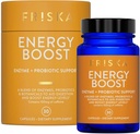 FRISKA energi øke enzyme og probiotika Supplement, fremmer bedre digestion og energi for menn og kvinner, Gut helse, 30 kapsler