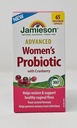 Jamieson Advanced Women's Probiotic with Cranberry, Hjelp støtte og gjenopprette Sunn Vaginal Flora - 65 Vegetariske kapsler