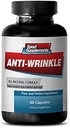 Resveratrol kosttilskudd - Anti-Wrinkle piller - forhindrer for tidlig aldring av celler, Anti Aging Supplement, Alpha lipoic Acid, kollagen, Aloe Vera Gel, hyaluronsyre, Turmeric, 1 flaske 60 kapsler