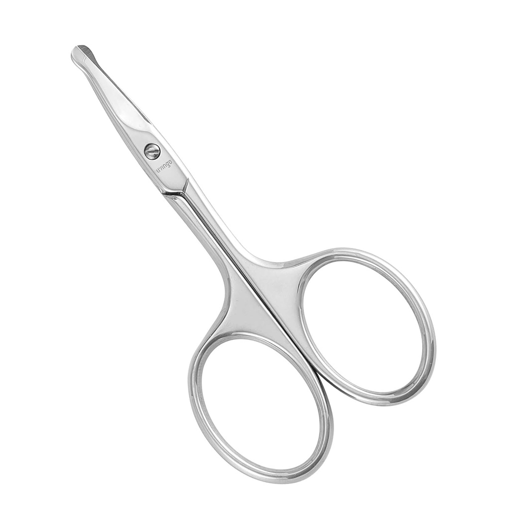 LIVINGO 3.75" Avrundet kurvet nese hårsekk, Premium rustfritt stål sikkerhet små blader bruk for manicure cuticle trimming ansiktshår, øyenbryn, tørr hud