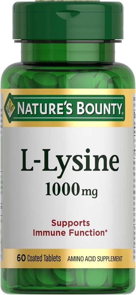 Naturens Bounty L-Lysine, 1000 mg, 60 tabletter