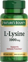 Naturens Bounty L-Lysine, 1000 mg, 60 tabletter