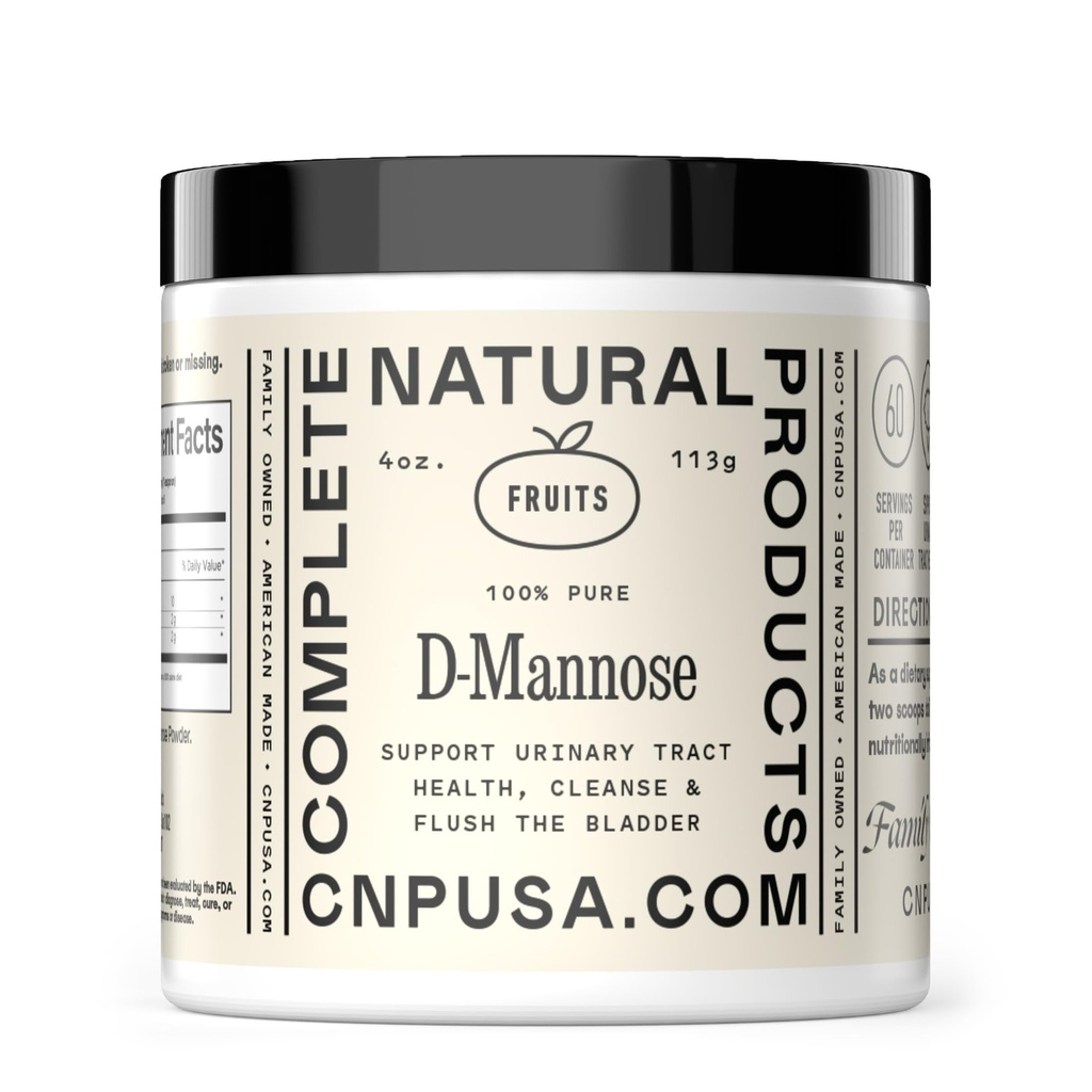 Pure D-Mannose pulver Supplement - D-Mannose 4oz (113g) Om 60 Services for UTI, Naturlig Bladder, & Urin Tract Helse