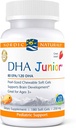 Nordic Naturals Pro DHA Junior, Jordbær - 180 Mini Chewable Soft Gels - 250 mg Total Omega-3s med EPA & DHA - Brain Development & Visual Funktion - Non-GMO - 45 Serveringer