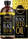 MAJU's Black Seed Oil 16oz: 3X Thymoquinon, kaldt presset, 100% tyrkisk svart cumin Nigella Sativa frøolje (bedre enn organisk), ikke-GMO, 100% flytende ren svartfrøolje, glassflaske