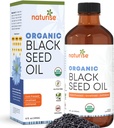 Organisk svart frøolje (Nigella Sativa, Cumin frø) Kaldt presset ikke-GMO, 8 oz glassflaske kilde til essensielle fettsyrer, Omega 3 6 9 '